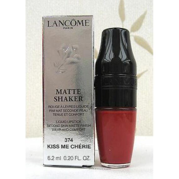 Lancome - Matte shaker liquid lipstick 374 kiss me cherie