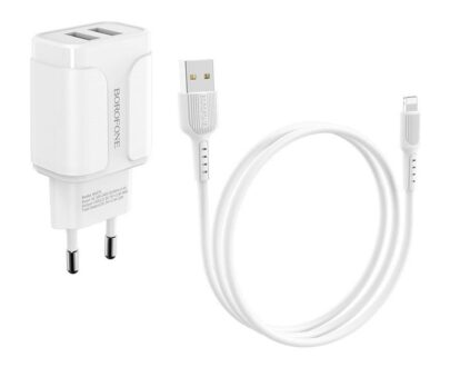 BOROFONE CARICATORE 2 PORTE USB  2