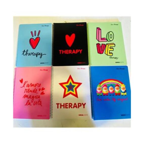 Maxi Quaderno Spiralato 5M - LOVE THERAPY