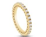 ANELLO CON PUNTI LUCE - ARGENTO 925 - ORO - SZ 16