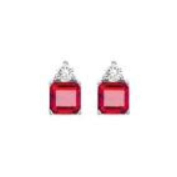 PUNTI LUCE - ARGENTO 925 - ARGENTO/ROSSO