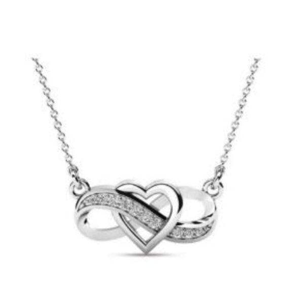 GIROCOLLO CON CUORE E INFINITO - ARGENTO 925 - ARGENTO