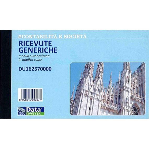 RICEVUTA GENERICA - Contabilità/Società - Moduli autoricalcanti in duplice copia