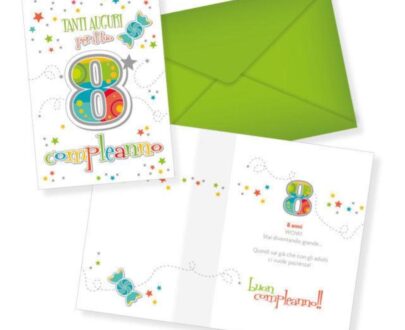 Biglietti di Auguri - 8 Anni - Verde