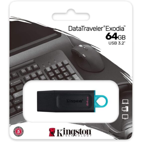 DATA TRAVELER EXODIA DTX/64GB FLASH DRIVE USB 3.2